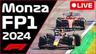 🔴F1 LIVE  Monza GP FP1  Commentary  Live Timing [upl. by Johnna]