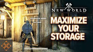 New World Guide How To Upgrade Your Storage [upl. by Aisylla308]