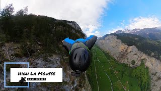 Wingsuit BASE jump  Lauterbrunnen Switzerland High La Mousse 4K  RAW SERIES [upl. by Rea848]