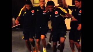 Jugadores de Seleccion Colombia Ensayando baile [upl. by Nell120]