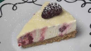 Raspberry amp White Chocolate Cheesecake Recipe [upl. by Yesnnyl]