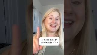 Singing hack Eliminate a nasally sound when you sing singingtips vocalcoach vocalexercises [upl. by Hawkins]