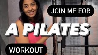 Join me for a Pilates workout [upl. by Shirline]