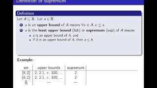 The supremum and the infimum of a set HD LINK IN DESCRIPTION [upl. by Zelda283]