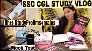 SSC CGL Study Vlog My Daily Routine For Prelims  Mains Preparation English Mock Test Strategy 🔥📚 [upl. by Anaibib630]