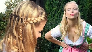 OKTOBERFEST  Frisur Makeup amp Dirndl  Perfekter Wiesn Look [upl. by Salim]