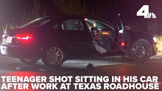 Teenager shot twice sitting in his car after work at Texas Road House [upl. by Aserat]