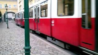 Straßenbahn Linie 38 Grinzing in Wien [upl. by Enyehc606]