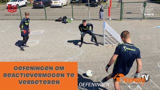 KEEPERSTRAINING  OEFENINGEN OM REACTIEVERMOGEN TE VERBETEREN [upl. by Llegna]