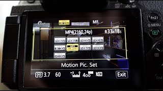 MP4 vs AVCHD  Panasonic G85 video brightness changes [upl. by Nabla813]