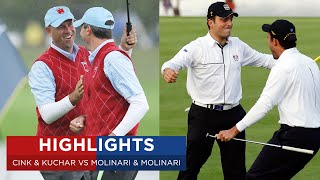 Molinari amp Molinari vs Cink amp Kuchar  Extended Highlights  2010 Ryder Cup [upl. by Remat]