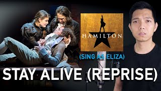 Stay Alive Reprise HamiltonPhilip Part Only  Karaoke  Hamilton [upl. by Ahsirtal]