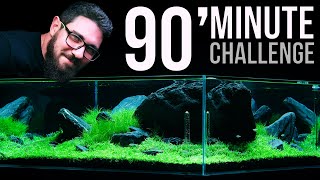 90cm CUBE Aquarium Build Under 90 MINUTES Challenge Accepted [upl. by Ahsieker]