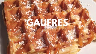 Recette de gaufres légères et moelleuses [upl. by Plank]