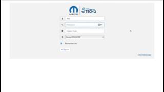 wiTECH 20 Dealer Login Page [upl. by Yrellam718]