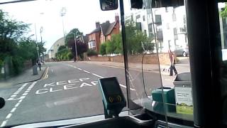 Green Line 6 BIOCITY Gas Bus Scania 427 from Edwalton Wellin Lane to City Victoria Centre W4 [upl. by Lightfoot]