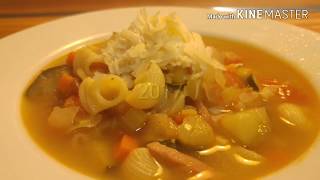 PROGRAMA 47 SOPA MINESTRONEMINESTRONE SOUPEZUPPA DI MINESTRONESOUPE MINESTRONE [upl. by Carpio]