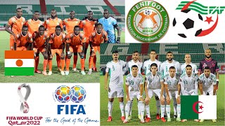 🔴 LIVE 🇳🇪 NIGER  🇩🇿 ALGERIE  MONDIAL 2022 FOOTBALL [upl. by Rahm]