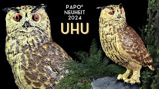 Papo ® Uhu  Eagle Owl  Great Horned Owl Bubo bubo 2024  Review Deutsch  German Eule  Owl [upl. by Aicia91]