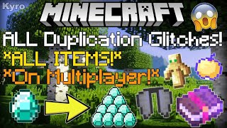 MINECRAFT BEST ALL ITEM DUPLICATION GLITCH Realms 1212 BEDROCK [upl. by Hamnet]