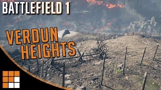 Battlefield 1 Verdun Heights Map Overview and Exclusive Gameplay [upl. by Anawt715]