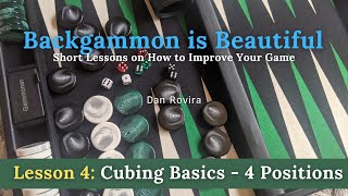 Backgammon Cubing Basics  4 Positions Lesson 4 [upl. by Ponton516]