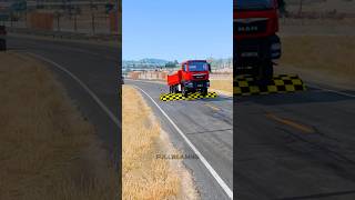 Trucks VS Mega Large Speed Bump 3 [upl. by Kanal]