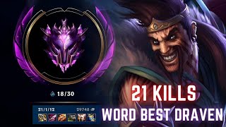 WILD RIFT DRAVEN GAMEPLAY IN CHINA SERVER  TOP CHINESE DRAVEN WILD RIFT PATCH 44A [upl. by Croteau]