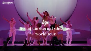 Ariana Grande  bye live concept from the eternal sunshine world tour  thearispace [upl. by Refiffej]