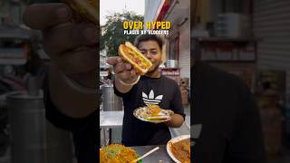 Overhyped food places 🙂‍↔️😱Foodoverhypedkachori chandnichowkstreetfood shorts [upl. by Mayda]