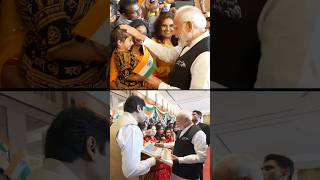 PM Modi received an enthusiastic welcome by the Indian diaspora in Laos  shorts [upl. by Llacam490]