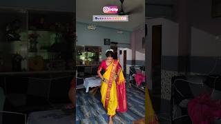 How to wear nauvari saree  dhoti style saree draping❤️ shorts marathistyle sareedraping saree [upl. by Devlin458]