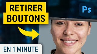 Supprimer des Boutons dun Visage sur Photoshop [upl. by Maltzman]