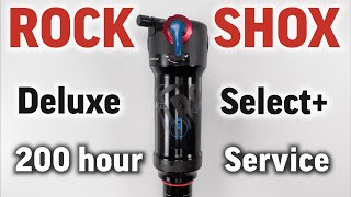 Rockshox Deluxe Select  plus shock 200 and 50 hour full service guide for beginners YOU can do it [upl. by Greiner]