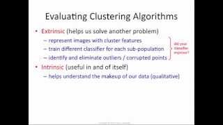 Clustering 7 intrinsic vs extrinsic evaluation [upl. by Assylla]