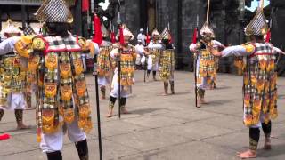 Baris Gede performance at Pura Besakih April 14 2015 [upl. by Vento494]