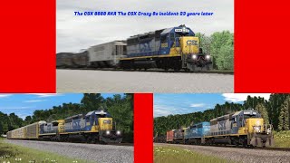 The CSX 8888 AKA The CSX Crazy 8s incident  Trainz [upl. by Tish]