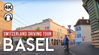 Basel Switzerland 🇨🇭 4K Evening Driving Tour [upl. by Harbour890]