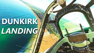 DCS  Spitfire Landing at DUNKIRK Beach  Max Settings [upl. by Georges]