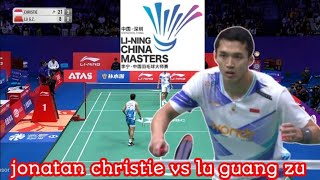 JONATAN CHRISTIE INA VS LU GUANG ZU CHN  R16 CHINA MASTERS 2024 [upl. by Nilerual]