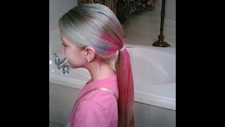 MULTI COLORED HAIR 🎨 TUTORIAL [upl. by Bonneau858]