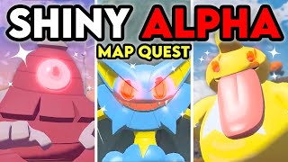 ANOTHER SHINY ALPHA MAP QUEST  30 MORE in Pokemon Legends Arceus [upl. by Falcone]