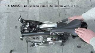 déplier un Brompton  how to unfold a Brompton [upl. by Ennadroj]