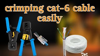 Rj45 Jack Crimping properly rj45 cat6 crimpingtool crimping [upl. by Malley]