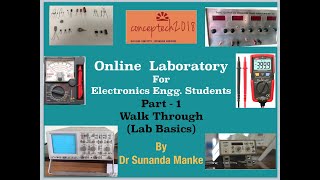 Online Electronics Laboratory for Engineering Students part 1  Electronic components amp Instruments [upl. by Brodie]