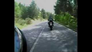 MOTO GUZZI GRISO SE vs due HARLEY XR 1200 salita bocca serriola [upl. by Hsara]