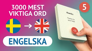 🎧 ENGELSKA ORD – DEL 5  300 viktigaste orden 🔔 [upl. by Eniamsaj]