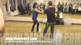 Gabriel Perez amp Melanie Torres Intermediate Turn Patterns [upl. by Seek]