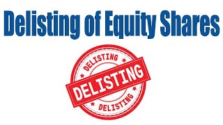 about Delisting of equity shares in TELUGU [upl. by Airdnat]