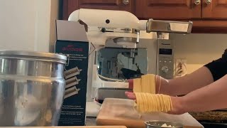 GVODE Pasta Attachment for KitchenAid Stand Mixer Review Test  Pasta Sheet Roller Cutter [upl. by Ignazio]